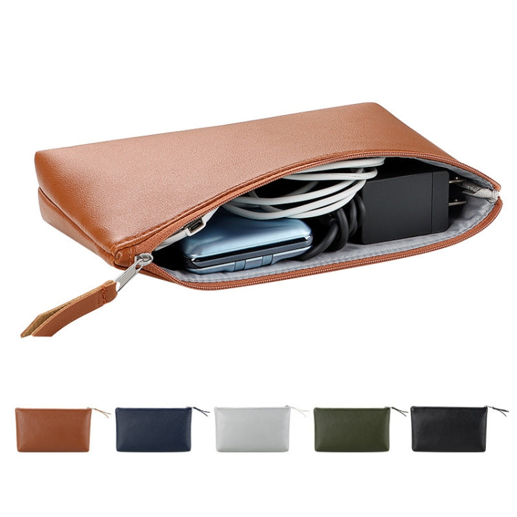 DY08 Large-capacity PU Digital Accessories Storage Bag Mouse Data Cable Protective Bag