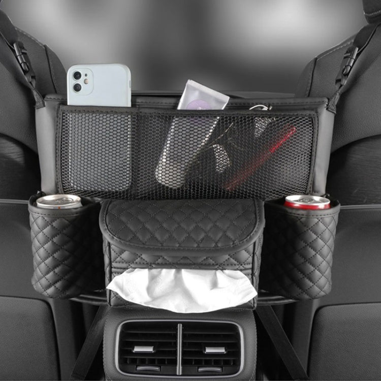 Car Central Control Seat Back Leather Multifunctional Storage Bag