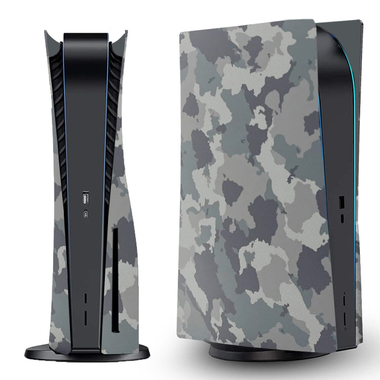 For PS5 CD-ROM Version Game Console Camouflage Shell Protective Cover