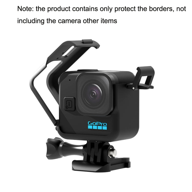 For GoPro Hero 11 Black Mini G11M-BHK-ADJ Protection Border / Rabbit Cage Sports Camera Accessories(Black)
