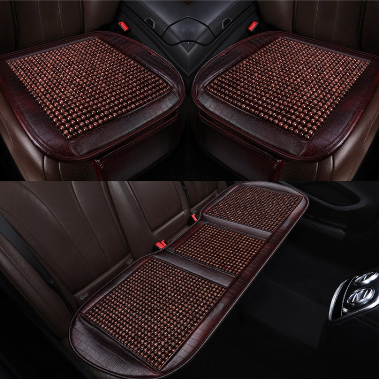 3 In 1 Car Maple Wooden Beads Summer Universal Cushion