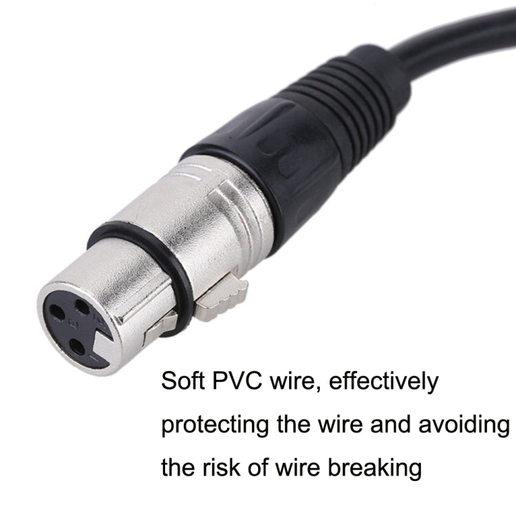 6.35mm Caron Female To XLR 2pin Balance Microphone Audio Cable Mixer Line, Size: 5m