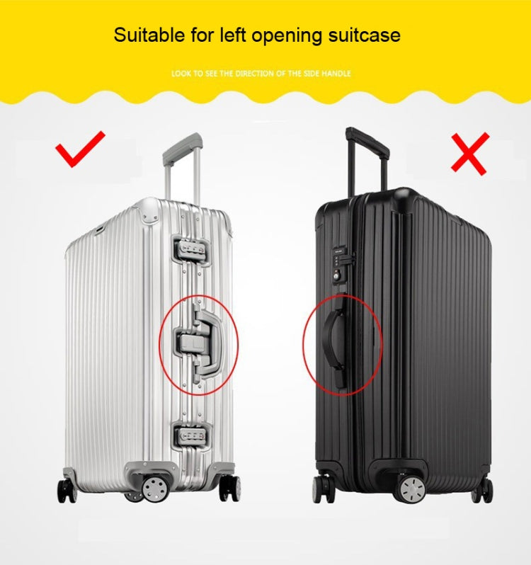 20 Inch Rimless Transparent Waterproof PVC Trolley Suitcase Cover Dustproof Protective Cover