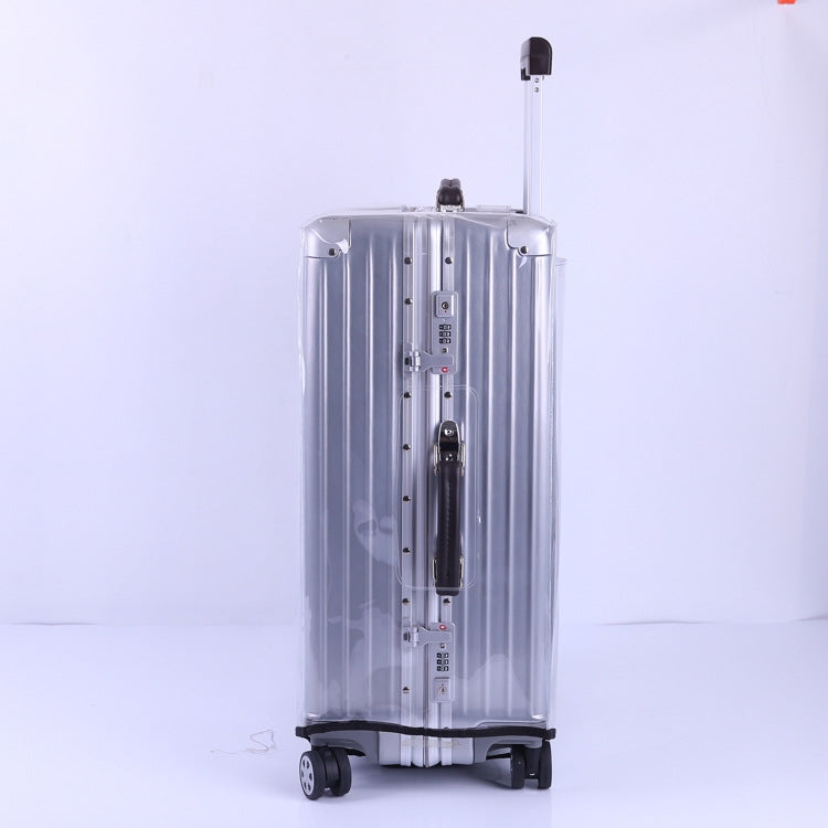 24 Inch Rimless Transparent Waterproof PVC Trolley Suitcase Cover Dustproof Protective Cover