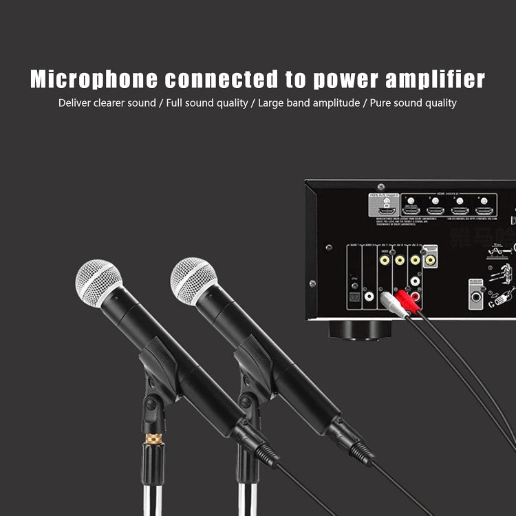 2RCA To 2XLR Speaker Canon Cable Audio Balance Cable, Size: 1.5m