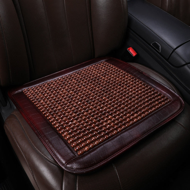 Car Maple Wood Beads Cushion Summer Massage Office Cold Cushion, Style: Small Square Pad
