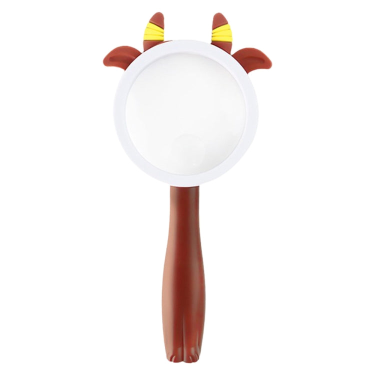 2275 5X/10X Cartoon Animal Handheld Children Science Experiment Magnifying Glass