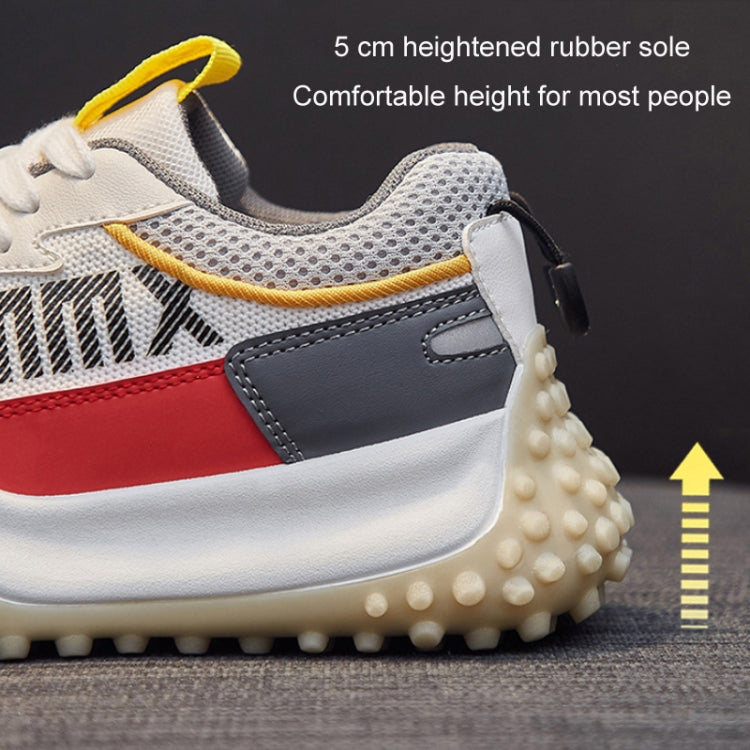 Women Breathable Thick Sole Lightweight Sneakers, Size: