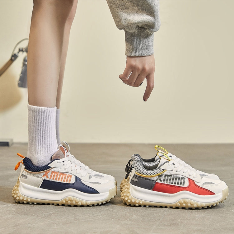 Women Breathable Thick Sole Lightweight Sneakers, Size: