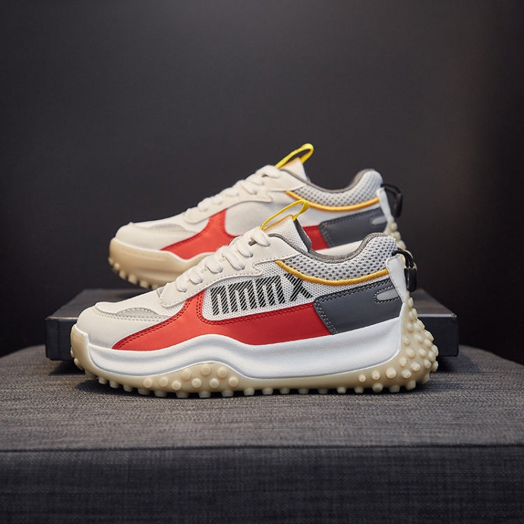 Women Breathable Thick Sole Lightweight Sneakers, Size: