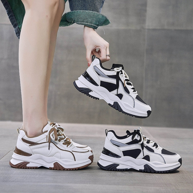 Leather Spring Breathable Wear-resistant Non-slip Casual Sports Shoes, Size: