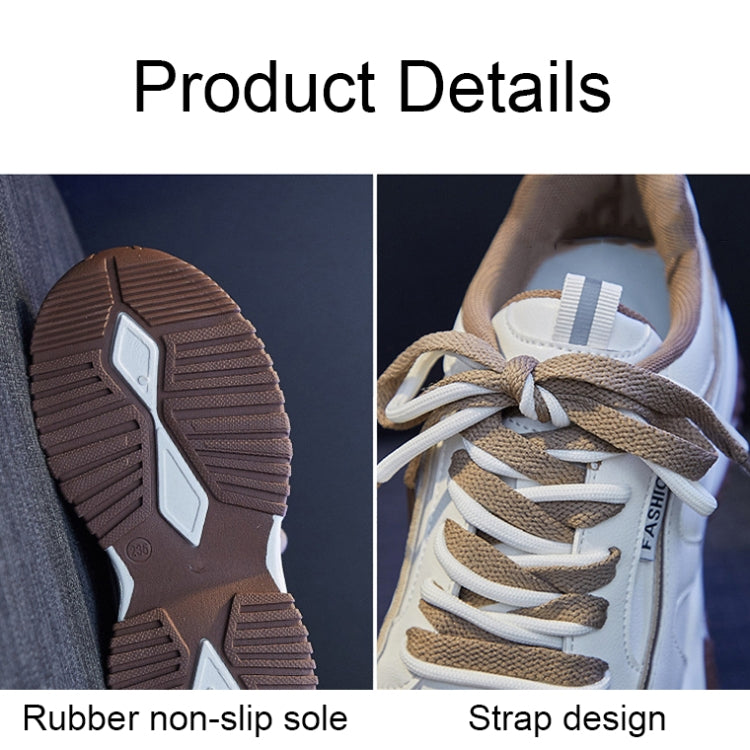 Leather Spring Breathable Wear-resistant Non-slip Casual Sports Shoes, Size: