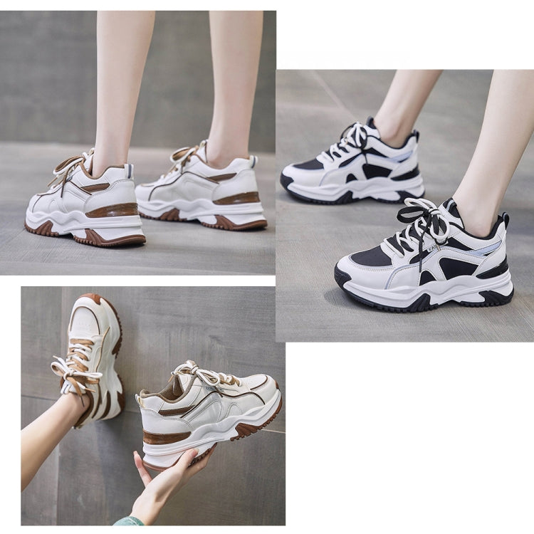 Leather Spring Breathable Wear-resistant Non-slip Casual Sports Shoes, Size: