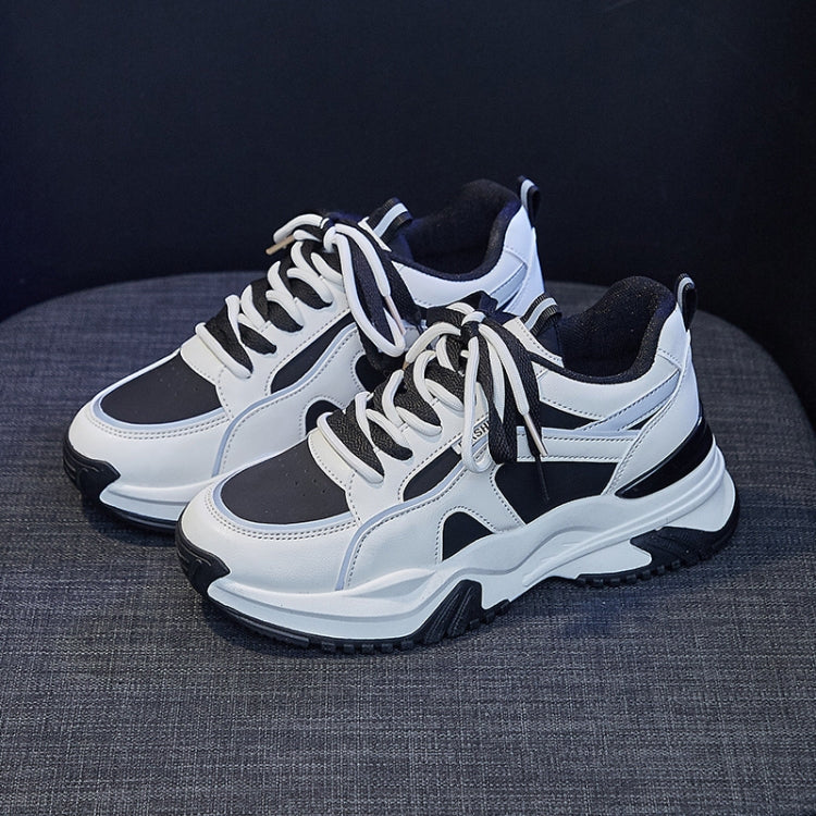Leather Spring Breathable Wear-resistant Non-slip Casual Sports Shoes, Size: