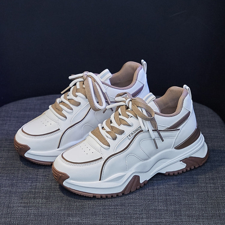 Leather Spring Breathable Wear-resistant Non-slip Casual Sports Shoes, Size: