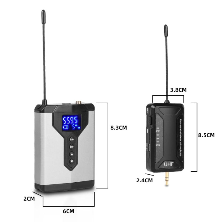 Q6 1 Drag 1 Wireless Lavalier Head Wear USB Computer Recording Microphone Live Phone SLR Lavalier Microphone