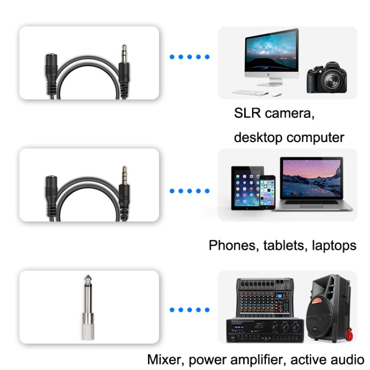 Q6 1 Drag 1 Wireless Lavalier Head Wear USB Computer Recording Microphone Live Phone SLR Lavalier Microphone