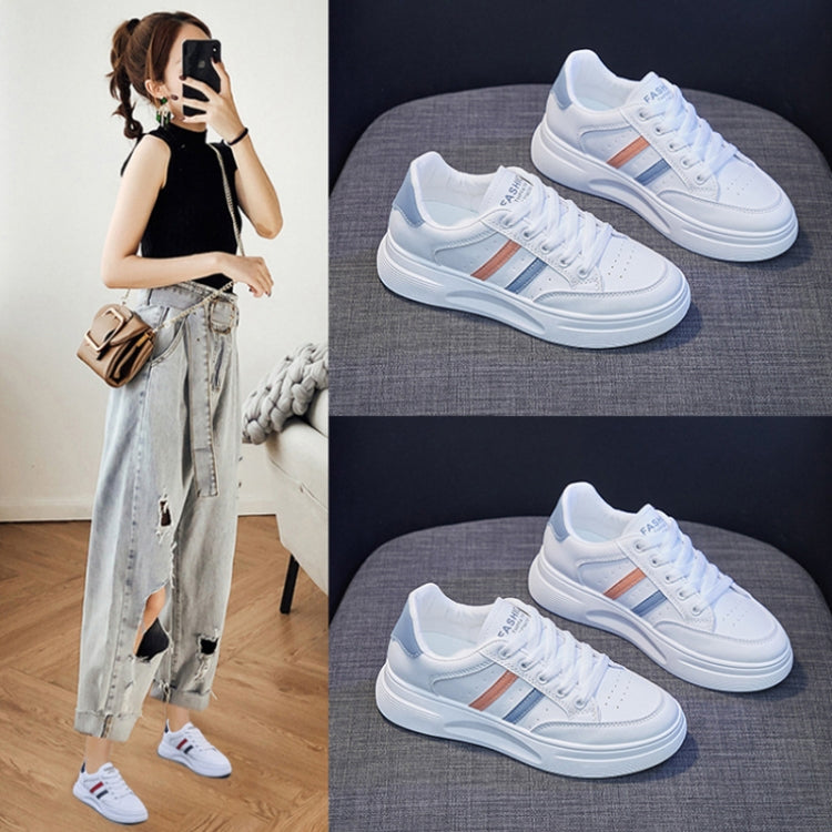 Girl Students Thick Sole Casual Light Skate Shoes, Size: