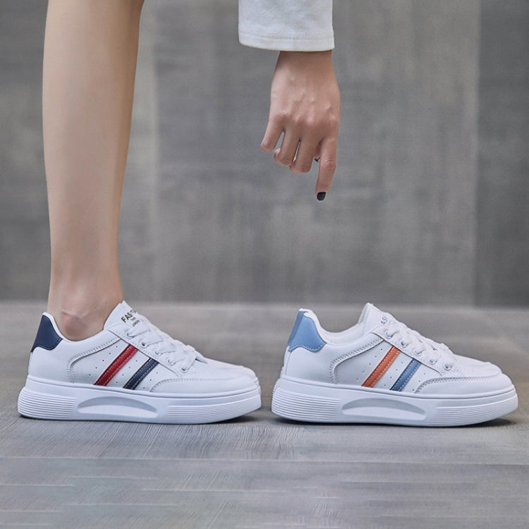 Girl Students Thick Sole Casual Light Skate Shoes, Size: