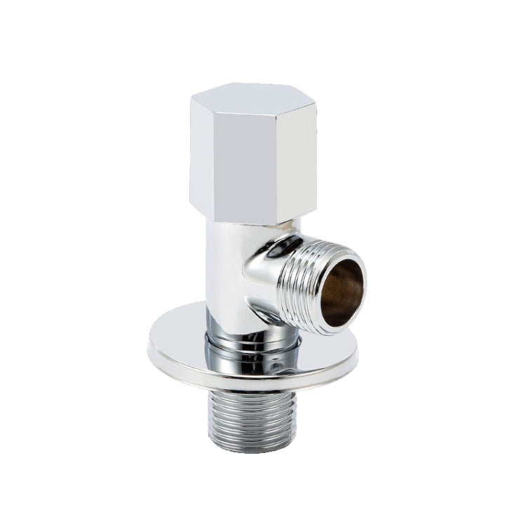 Hot and Cold Water Pipe Faucet 4 Points Water Stop Switch Valve, Style: Six-side Universal Alloy Wheel