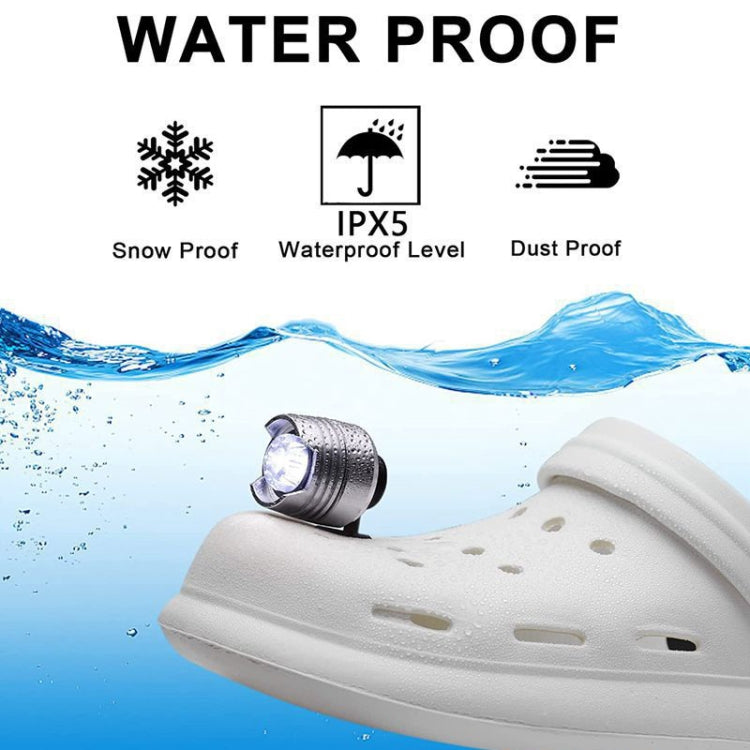 2pcs Aluminum Alloy Battery Model Cave Shoe Light Camping Light