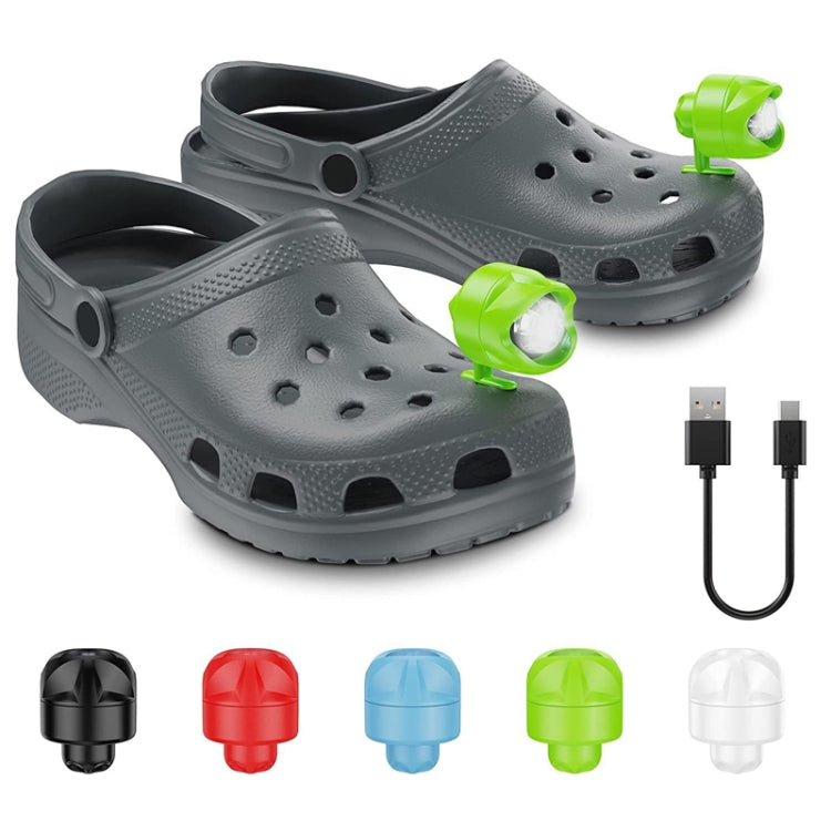 2pcs Plastic Charging Model Cave Shoes Lamp Camping Outdoor Light