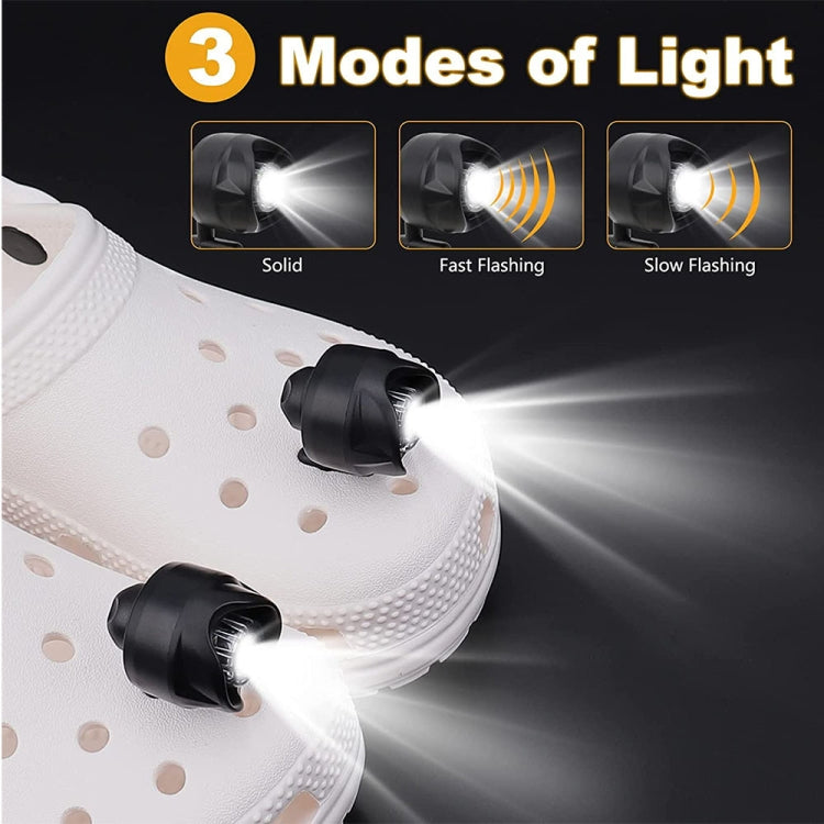 2pcs Plastic Charging Model Cave Shoes Lamp Camping Outdoor Light