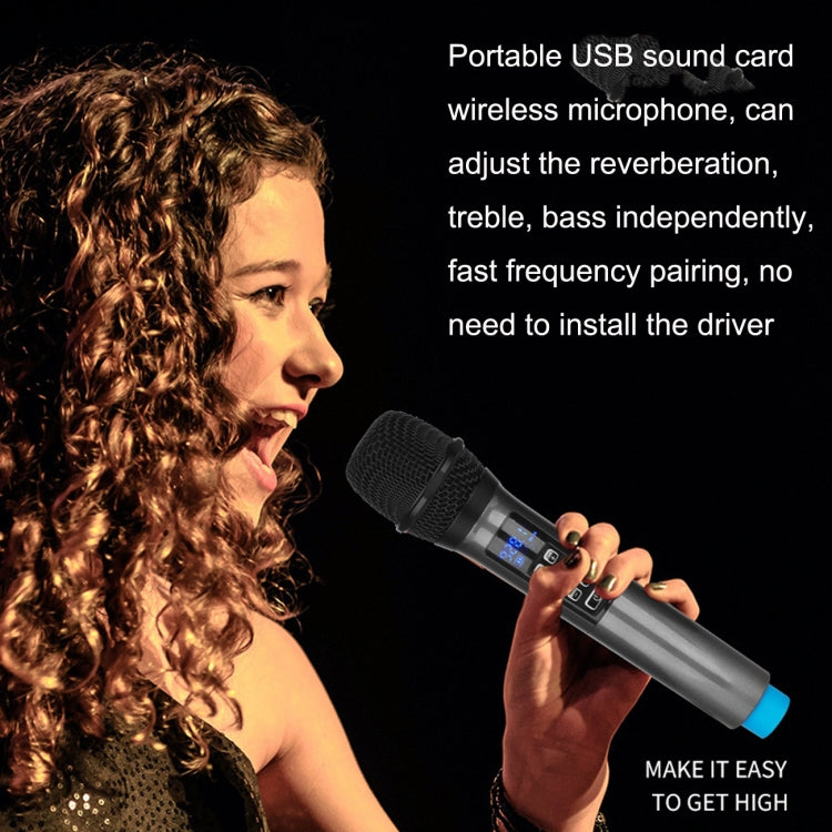 W4 USB Sound Card Laptop Video Conference Computer Reverberation 1 Drag 2 Live Wireless Universal Microphone