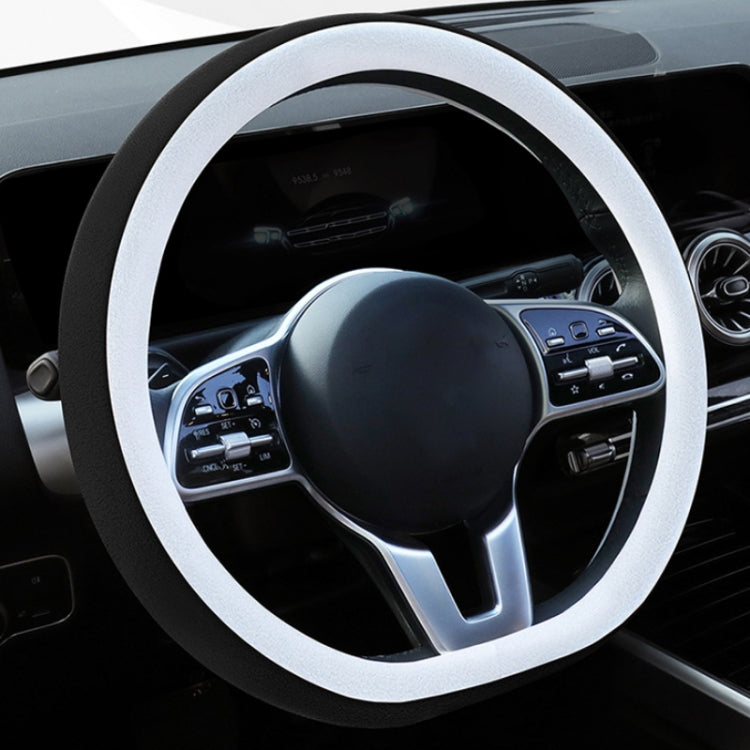 Car Steering Wheel Short Plush Winter Non-slip Grip Cover, Size: 38cm