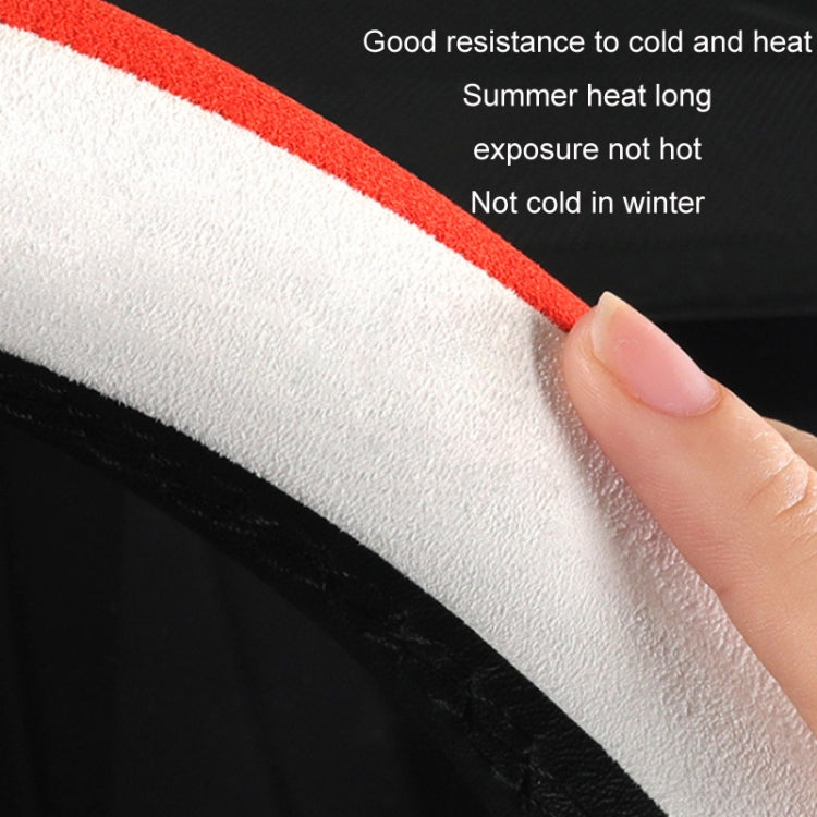Car Steering Wheel Short Plush Winter Non-slip Grip Cover, Size: 38cm