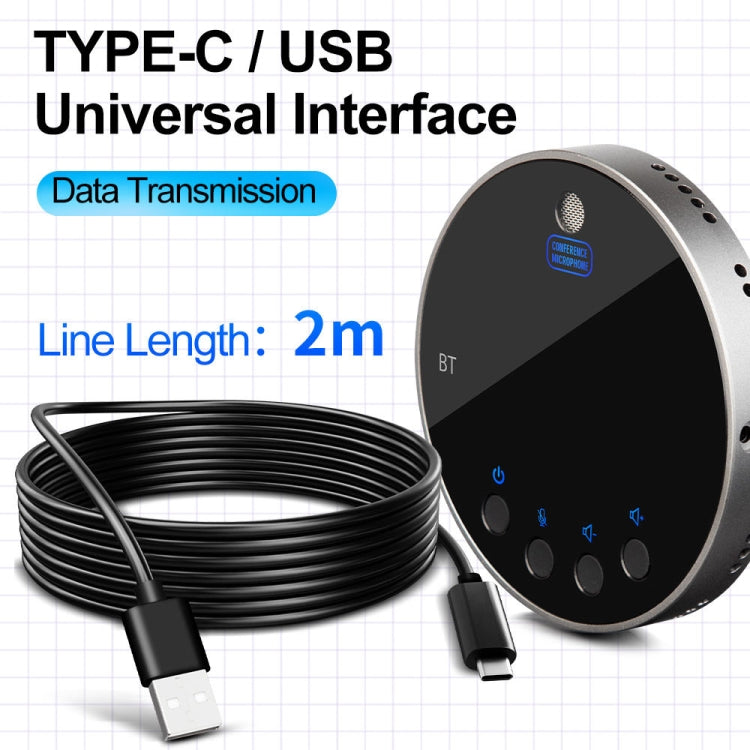 Q8 Video Bluetooth Conference Audio Computer Micro USB Interface Speaker Game Voice Recording Live Microphone