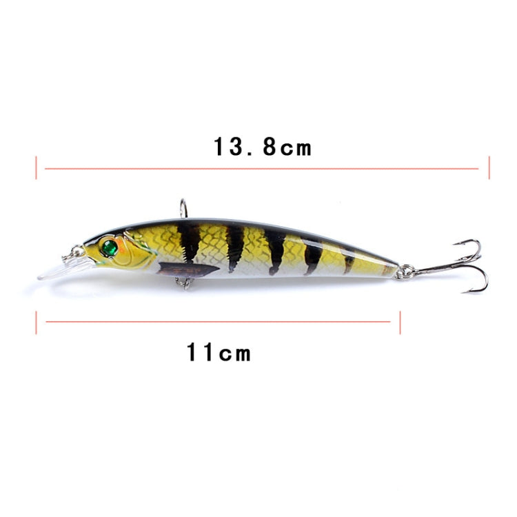 LB106 11cm/11.5g Lure Painted Bionic Fishing Bait Plastic Hard Bait, Color: 4