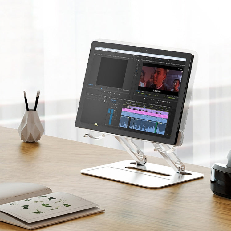 Aluminum Alloy + Acrylic Reading Rack Desktop Liftable Tablet PC Holder,Sepc: C Type