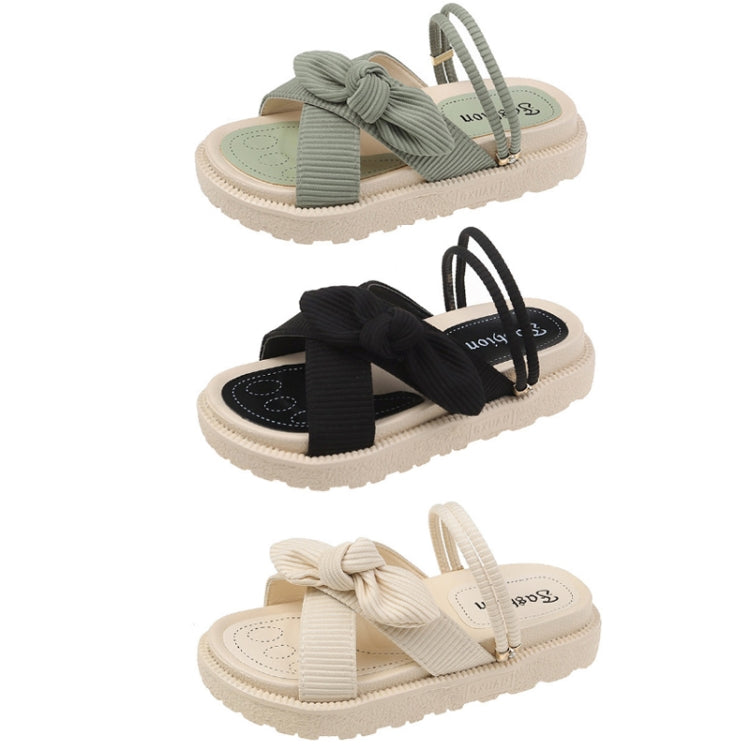 Summer Outerwear Thick Soled Casual Sandals Flat Slippers, Size: