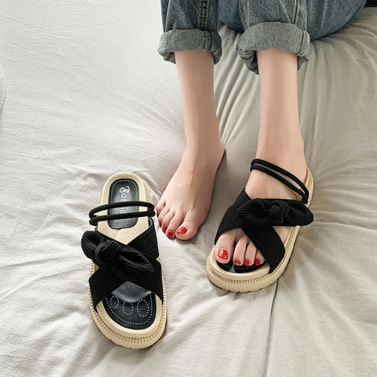Summer Outerwear Thick Soled Casual Sandals Flat Slippers, Size: