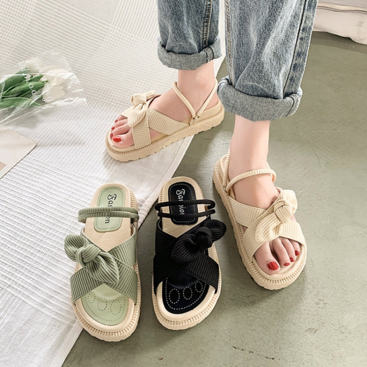 Summer Outerwear Thick Soled Casual Sandals Flat Slippers, Size:
