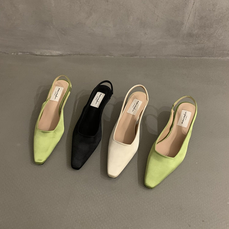Satin Pointed Toe Stiletto Pumps Mary Jane Shoes, Size: 3