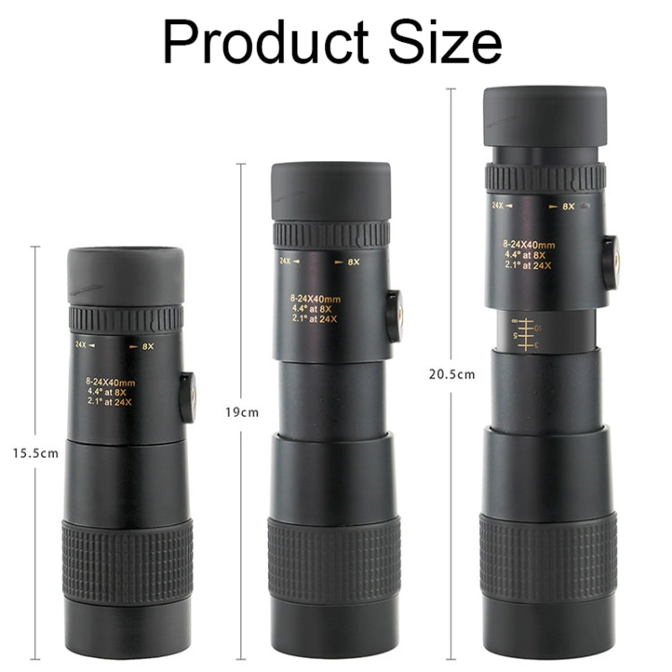 8-24X HD Telescopic Zoom Binoculars for Mobile Phone Photography(Monocular)