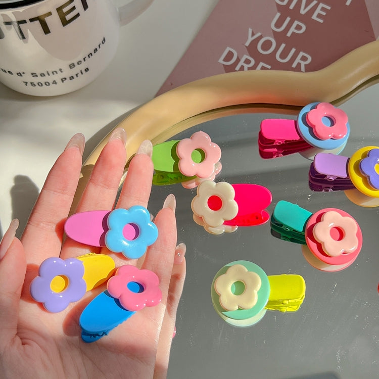 Double Bean Set Cute Jelly Bean Children Hair Clip Cartoon Colorful Hairpin Set