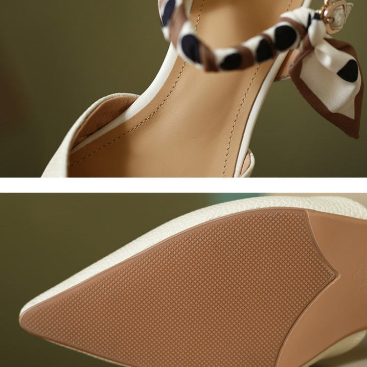 3cm Heightened Backspace Flat Heel Sandals, Size: 3