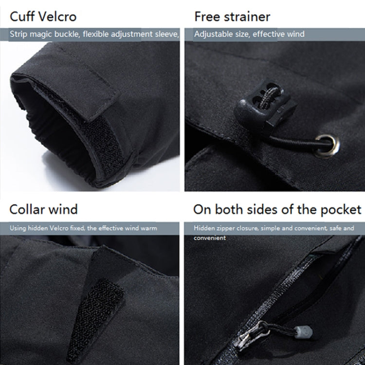Women Outdoor Waterproof Jacket With Detachable Inner Warm Fleece for Camping Travel, Size: