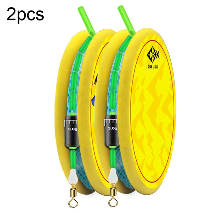 10rolls Outdoor Fishing Anti-tangle Spotted Invisible Line Set with Scale, Size: 3.6m