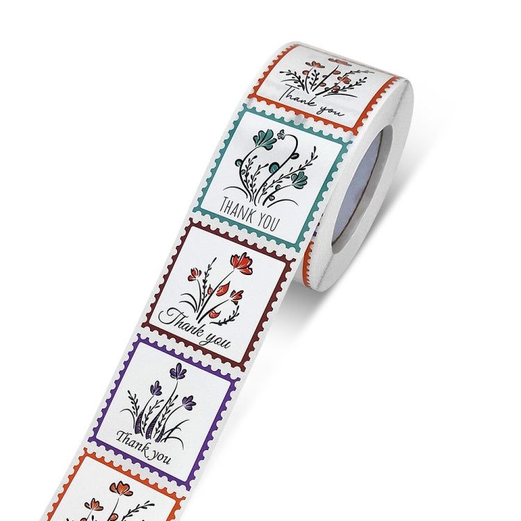 5 rolls Thank You Square Self-adhesive Gift Food Packaging Seal Sticker Card Label, Size: 38x38mm(K-212-R1)