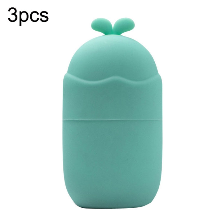 3pcs Beauty Products Face Ice Massage Ice Roller Silicone Rabbit Ice Grid With Plug