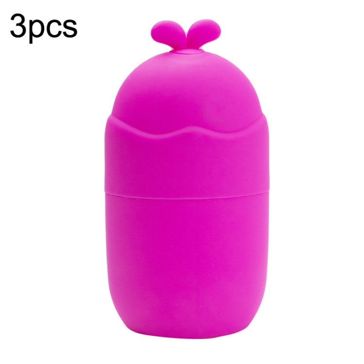 3pcs Beauty Products Face Ice Massage Ice Roller Silicone Rabbit Ice Grid With Plug