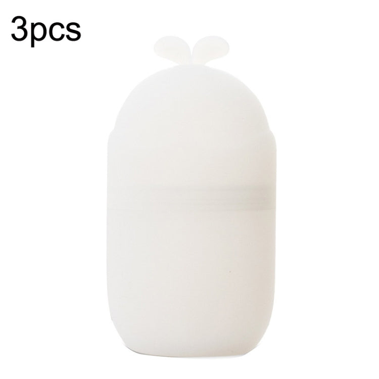 3pcs Beauty Products Face Ice Massage Ice Roller Silicone Rabbit Ice Grid With Plug