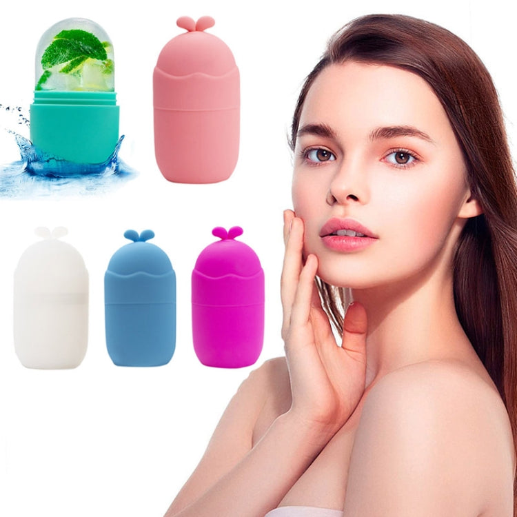 3pcs Beauty Products Face Ice Massage Ice Roller Silicone Rabbit Ice Grid With Plug