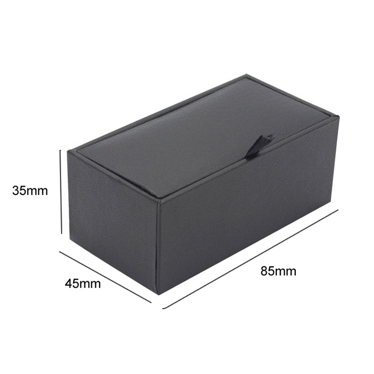 5pcs Cufflinks Tie Clip Box Jewelry Packaging Paper Box, Style: Lizard Pattern Yellow Inner Dual Line