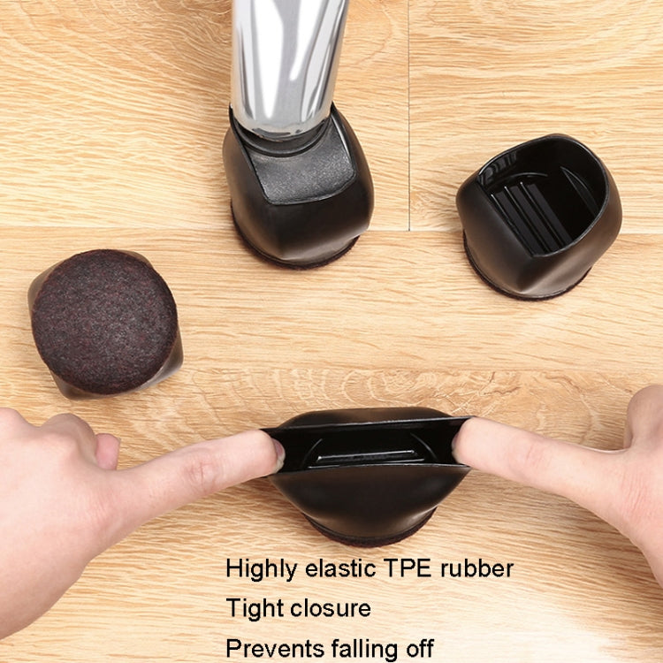 5pcs/set Wheel Chair Foot Cover Computer Chair Roller Fixer(Black)