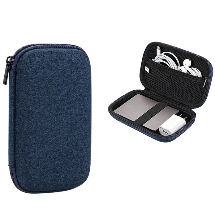 YK03 Multifunctional EVA Hard Shell Shockproof and Anti-drop Digital Storage Bag Navy Blue